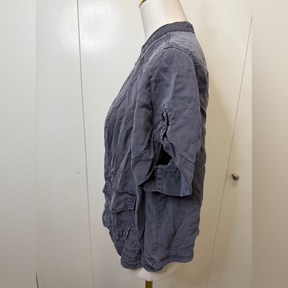 Torrid Gray Front Zip Utility Jacket - image 3